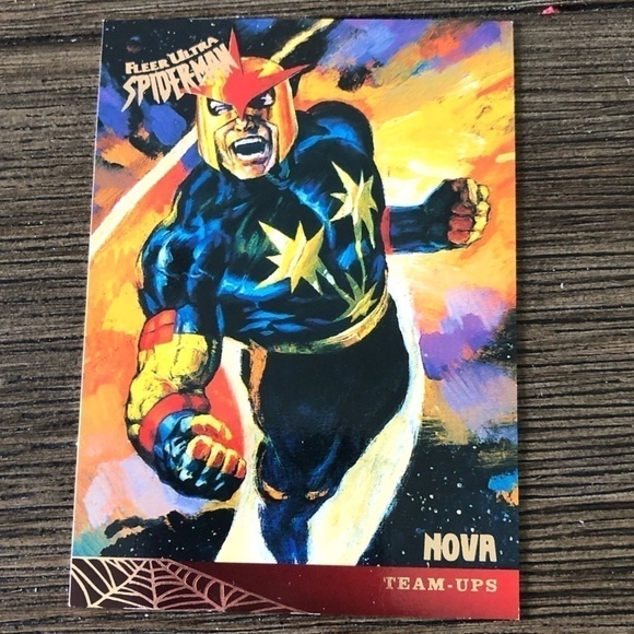 Marvel Other - ’95 Marvel Fleer Ultra Spider-Man trading card: Team-ups: Nova # 124